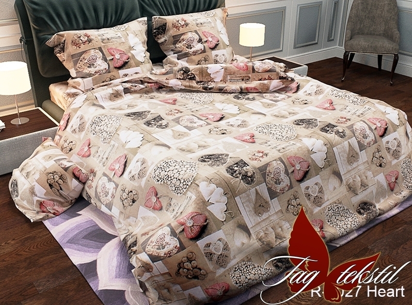 

Комплект постельного белья R2027 Heart TAG tekstil 2-спальный