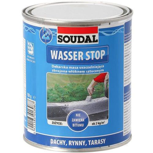 Герметик-мастика для кровли SOUDAL Wasser Stopp 750 мл (223181) – фото ...