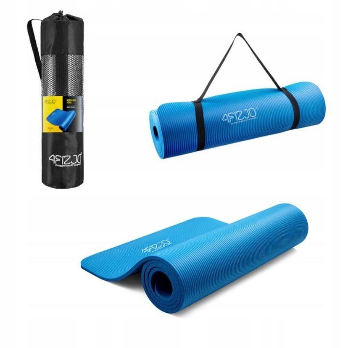 

Спортивный коврик йога мат 4FIZJO Nbr 1.5см 4FJ0112 Blue для фитнеса йоги аэробики гимнастический каучуковый PPU-240426