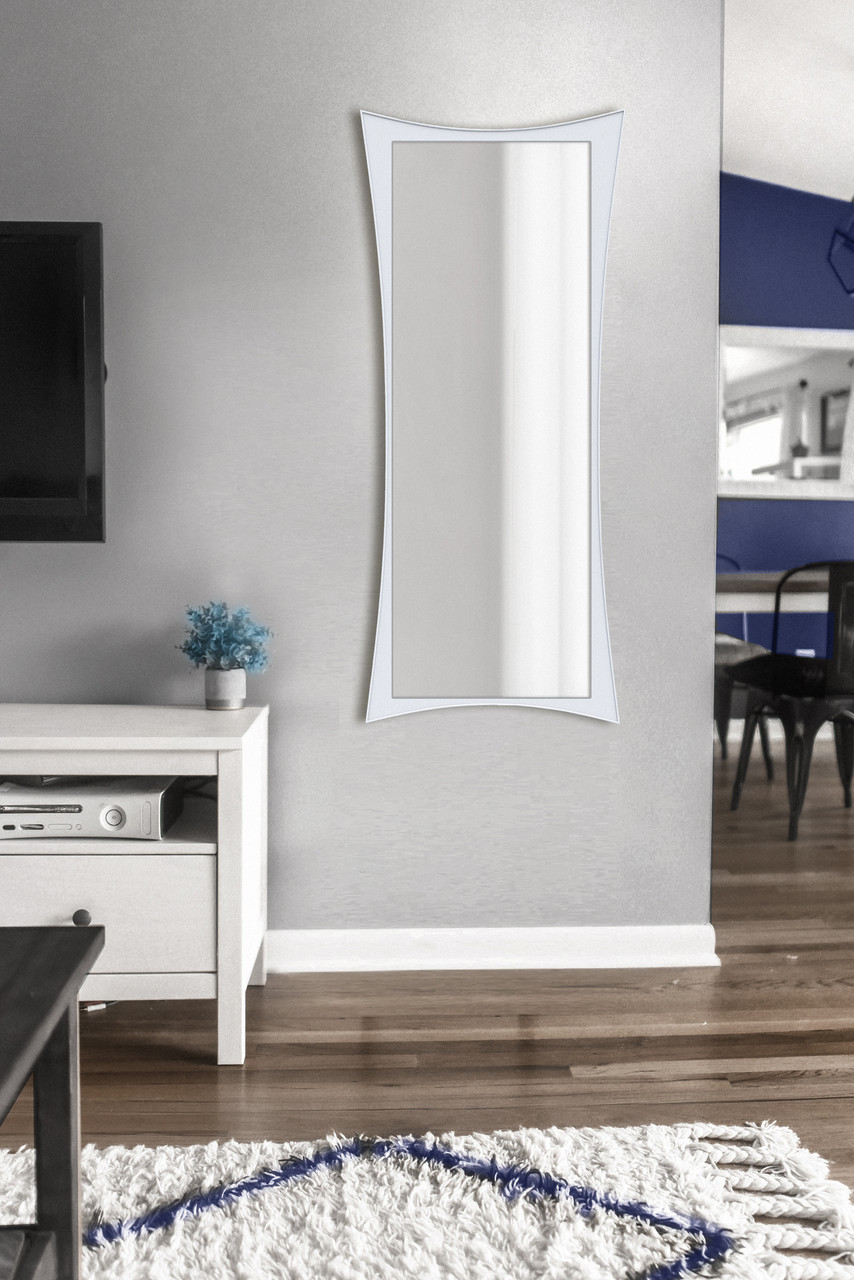 

Зеркало ростовое настенное 130 х 55 см на основе ЛДСП (ZR2 белый)