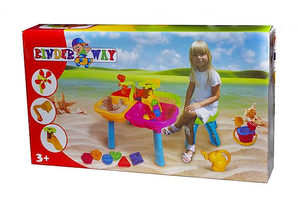 

Столик для песка с аксессуарами KINDERWAY (KW-01-122)