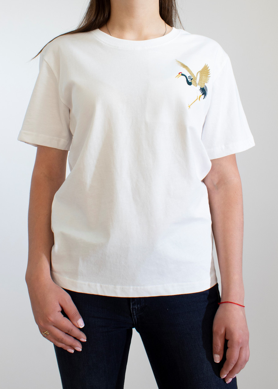 

Женская Футболка Shiny Stork White XL