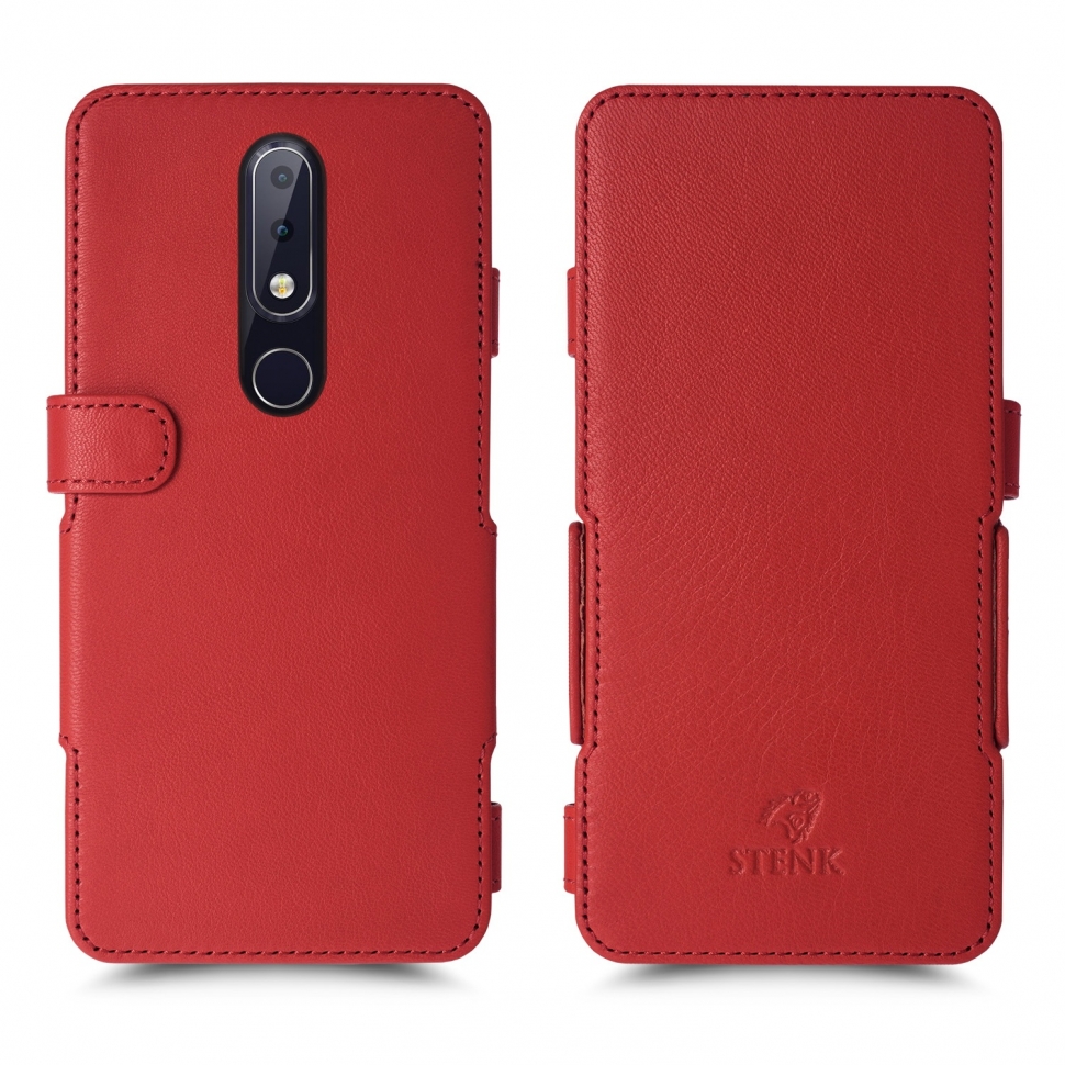 

Чехол книжка Stenk Prime для Nokia X6 (2018) Красный