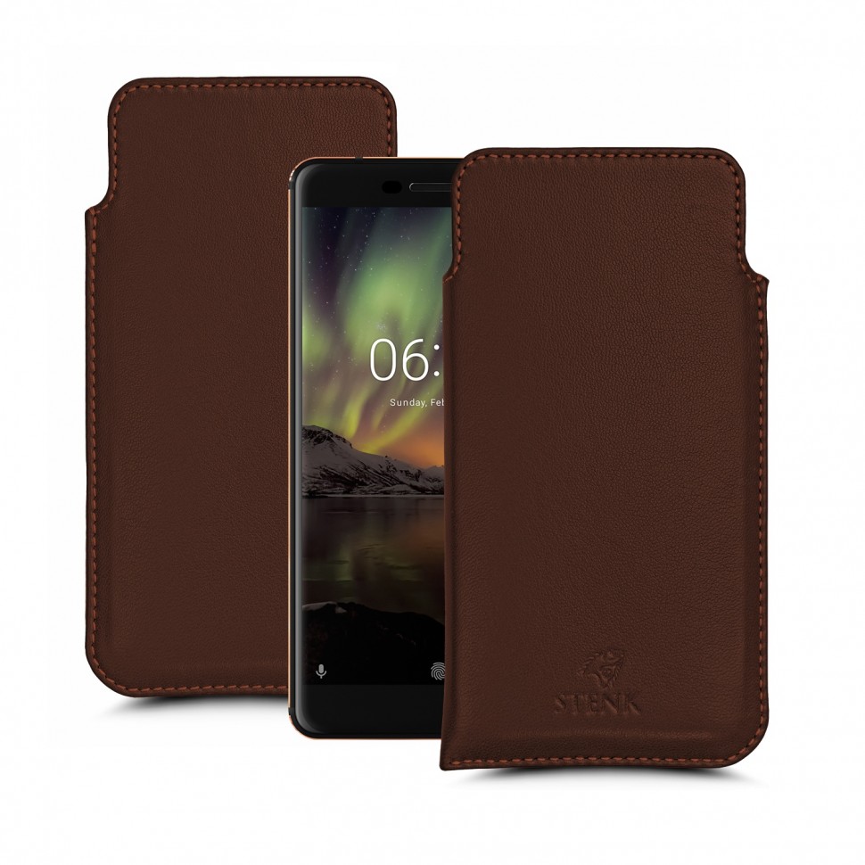 

Футляр Stenk Elegance для Nokia 6.1 Коричневый