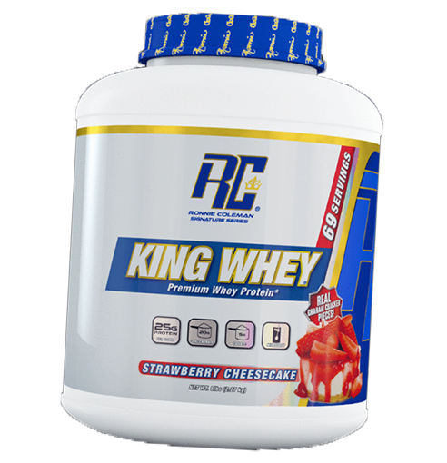 

King Whey Ronnie Coleman 2270г Клубничный чизкейк (29159003)