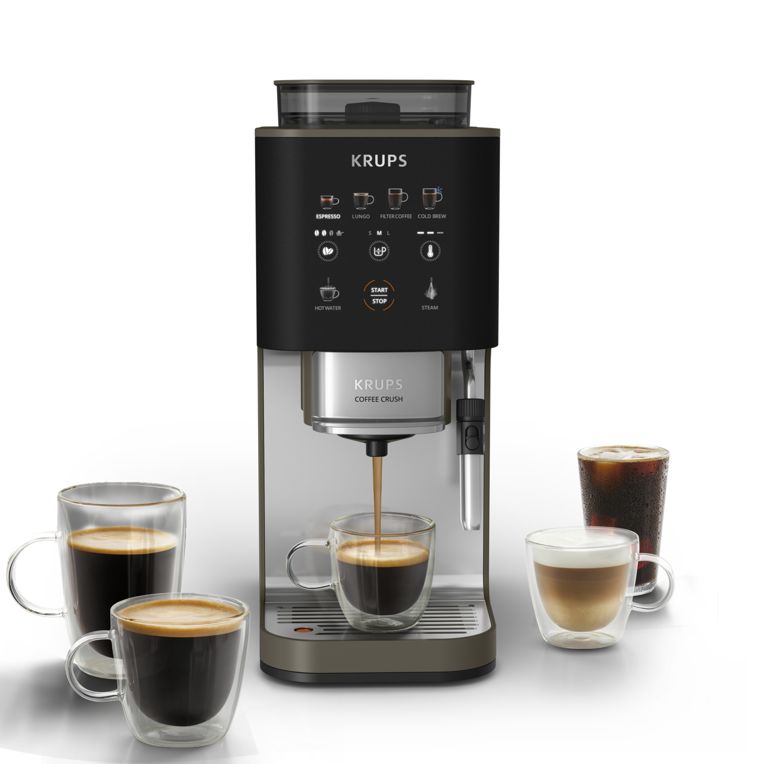 Кавомашина KRUPS SLIM Coffee Crush Experience SA403BE0 milk — фото 13