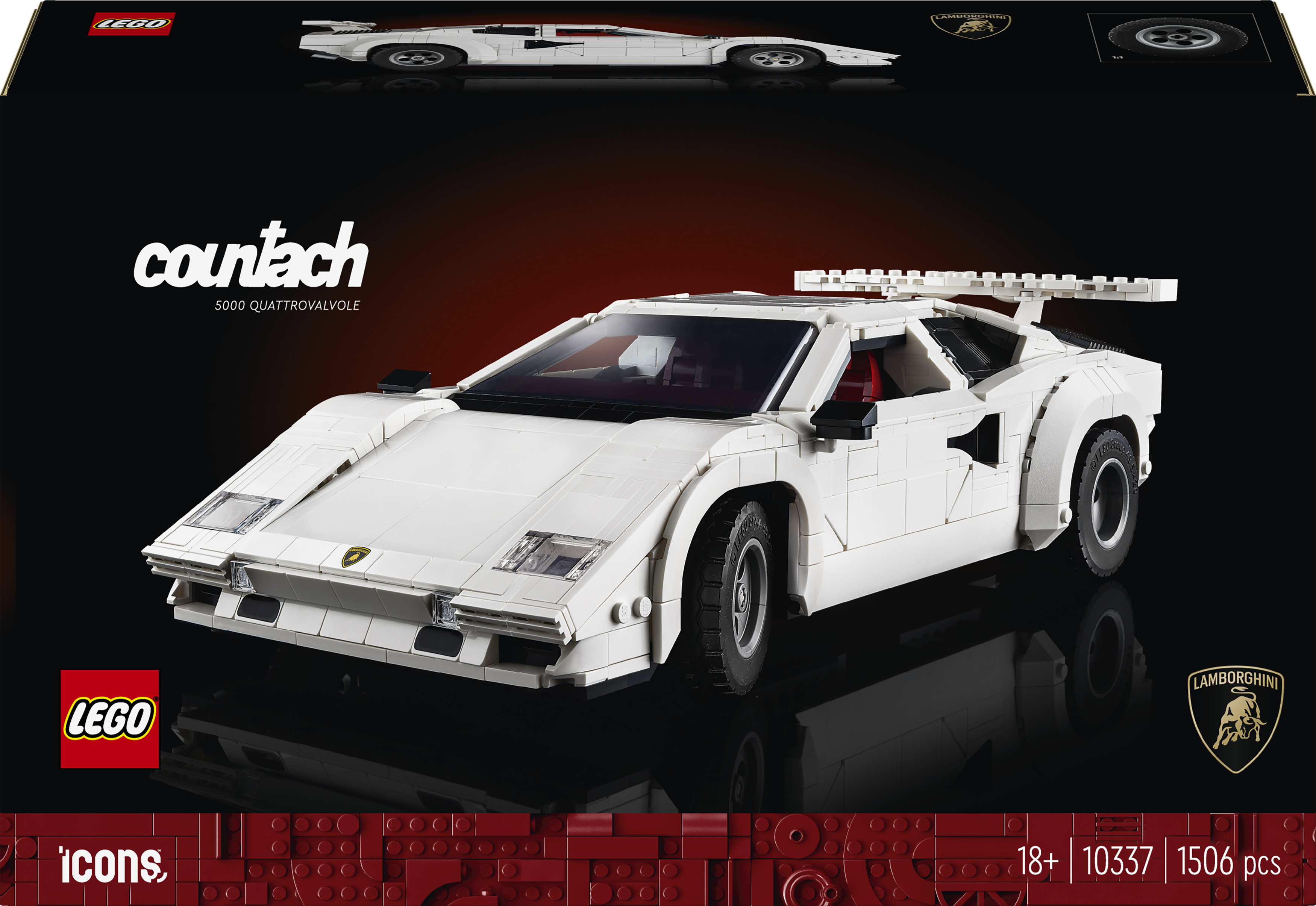 メル76527様 Конструктор LEGO Icons Lamborghini Countach 5000 Quattrovalvole