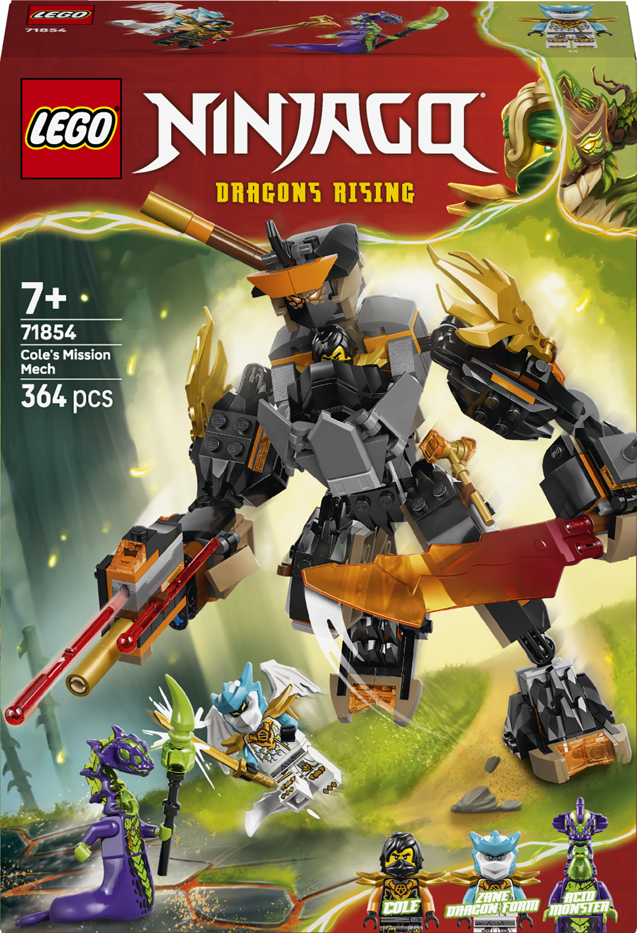 Конструктор LEGO Ninjago Боевой робот Коула и дракон-Зейн 364 Конструктор LEGO Ninjago Боевой робот Коула и дракон-Зейн 364