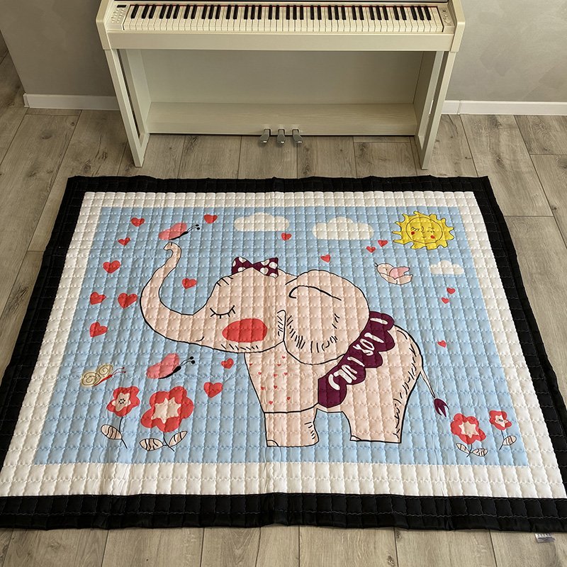 

Тканевый ковер в детскую Magnitoshka Милый слоник 195x145x1,5 см