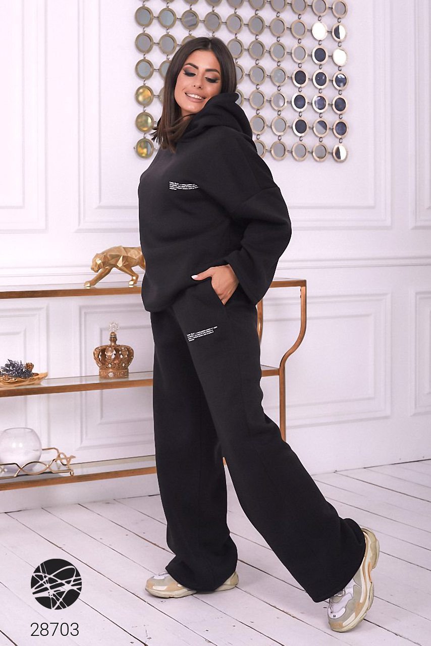 

Костюм из худи и расклешённых брюк (28703_42-44)