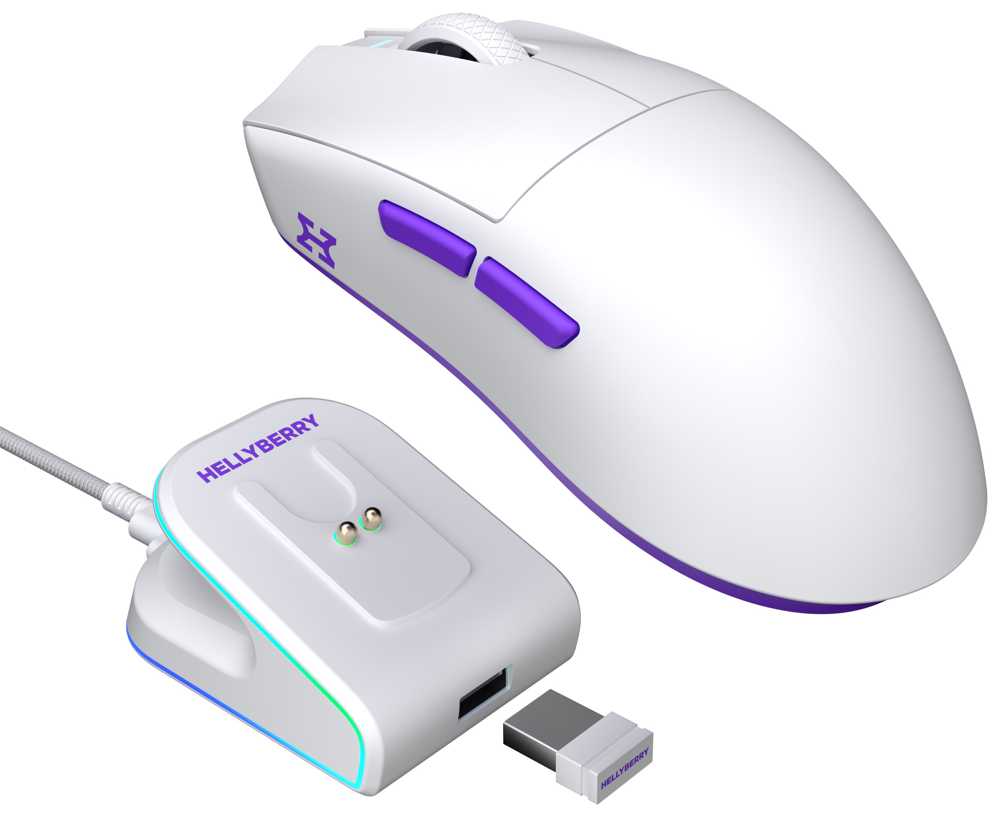 mounten hxo GearPole カラーWhite Мышь HATOR Hellyberry HM47 Wireless White-Violet – фото, отзывы