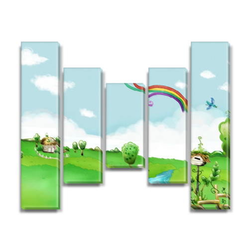 

Модульная картина Декоинт Детские 95x135см. Холст синтетический