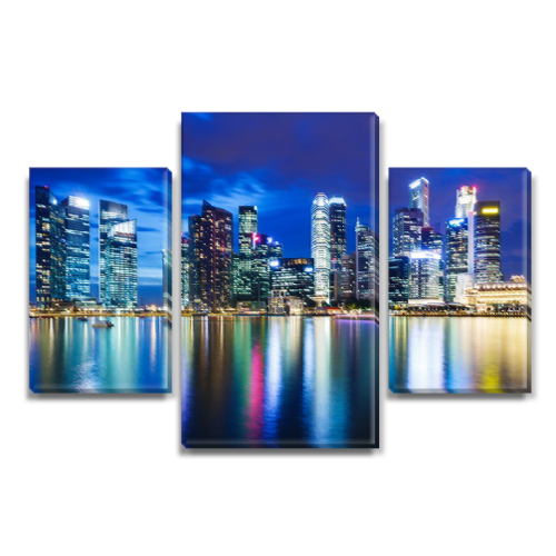 

Модульная картина Декоинт Город 60x90см. Холст натуральный