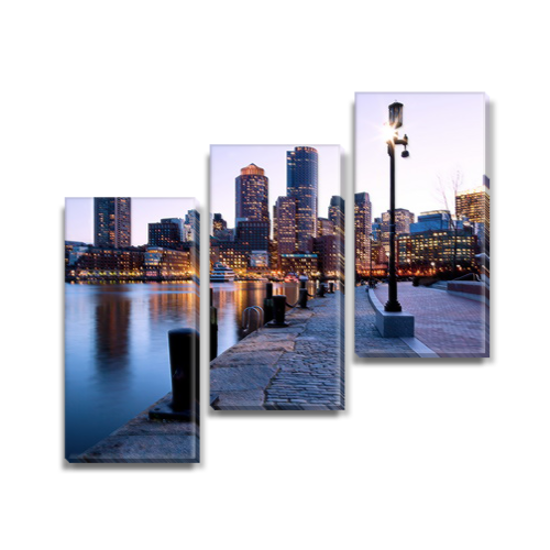 

Модульная картина Декоинт Город 85x95см. Холст синтетический