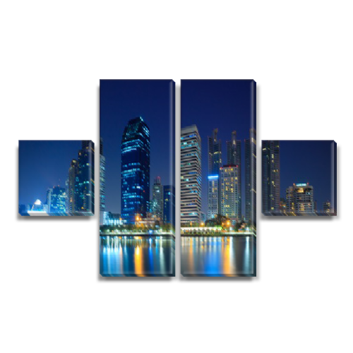 

Модульная картина Декоинт Город 80x130см. Холст натуральный