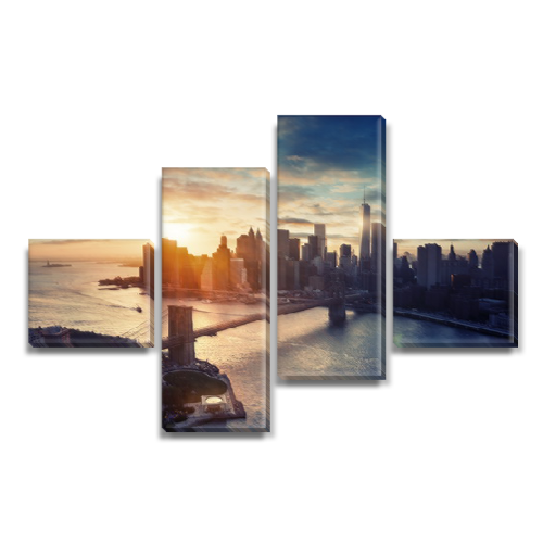 

Модульная картина Декоинт Город 75x120см. Холст натуральный