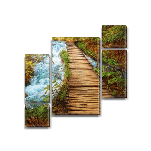 

Модульная картина Декоинт Дорога, тропа 120x130см. ПВХ ткань