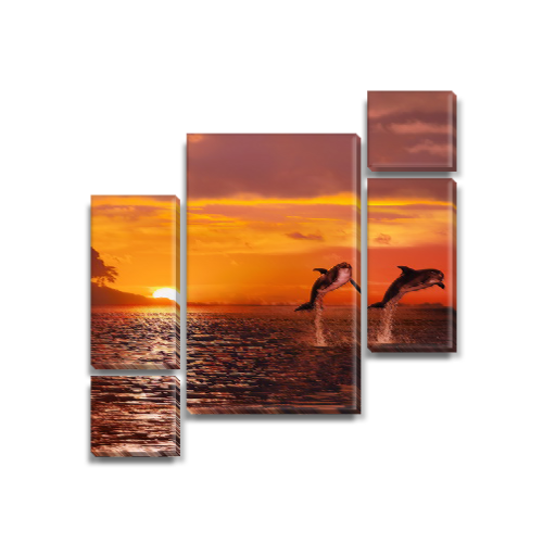 

Модульная картина Декоинт Животные 120x130см. Холст синтетический