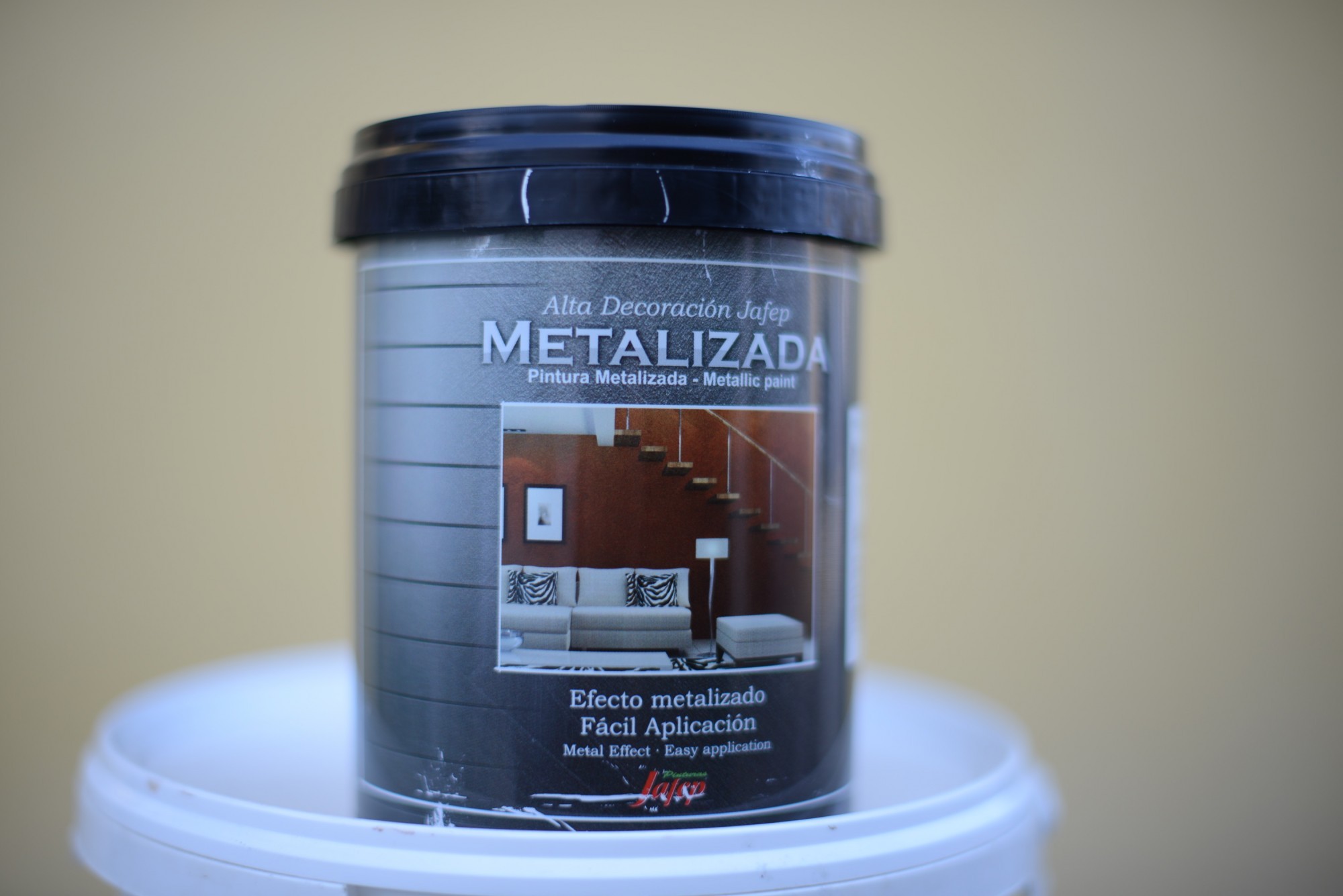

Декоративный материал Jafep Metalizada Plata 1 L серебряная металлическая