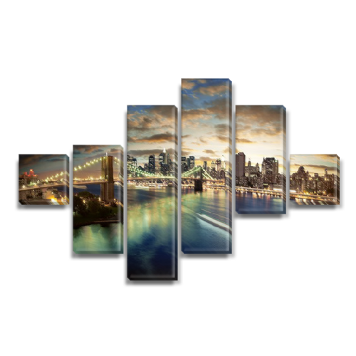 

Модульная картина Декоинт Мосты 100x155см. ПВХ ткань