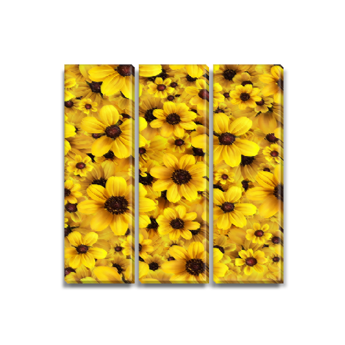 

Модульная картина Декоинт Цветы 95x95см. ПВХ ткань