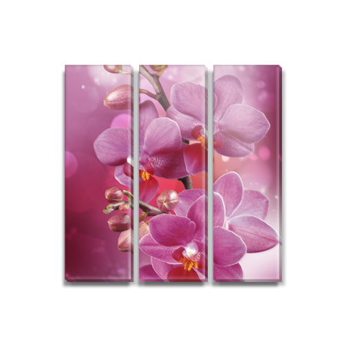

Модульная картина Декоинт Цветы 80x80см. ПВХ ткань