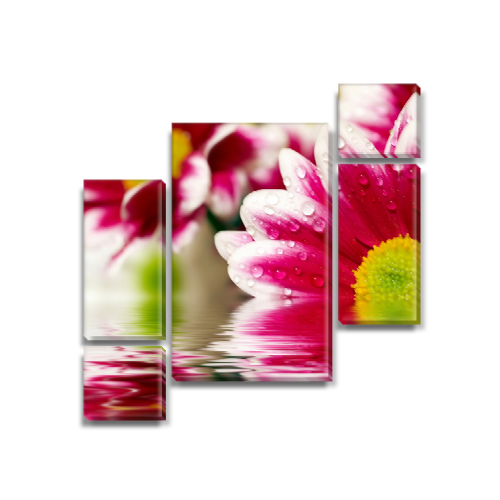 

Модульная картина Декоинт Цветы 100x110см. Холст натуральный