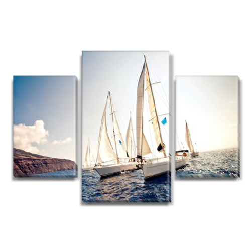 

Модульная картина Декоинт Корабли 60x90см. ПВХ ткань