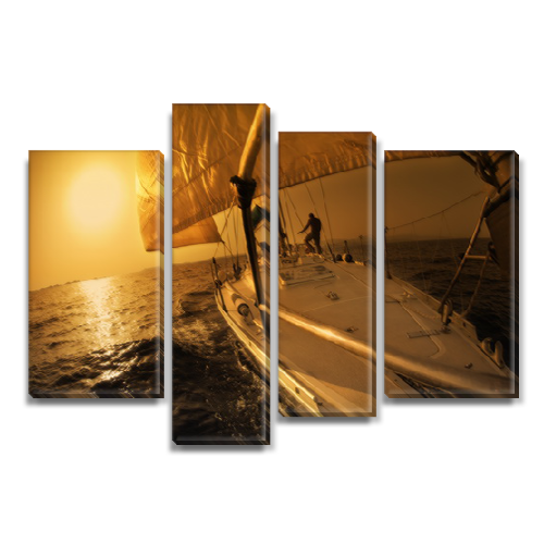 

Модульная картина Декоинт Корабли 90x130см. ПВХ ткань