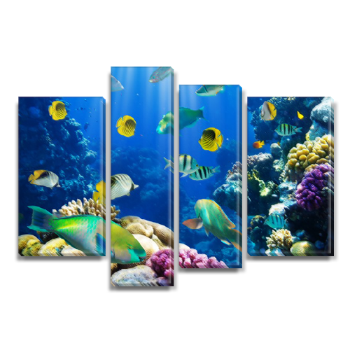 

Модульная картина Декоинт Подводный мир 90x130см. ПВХ ткань