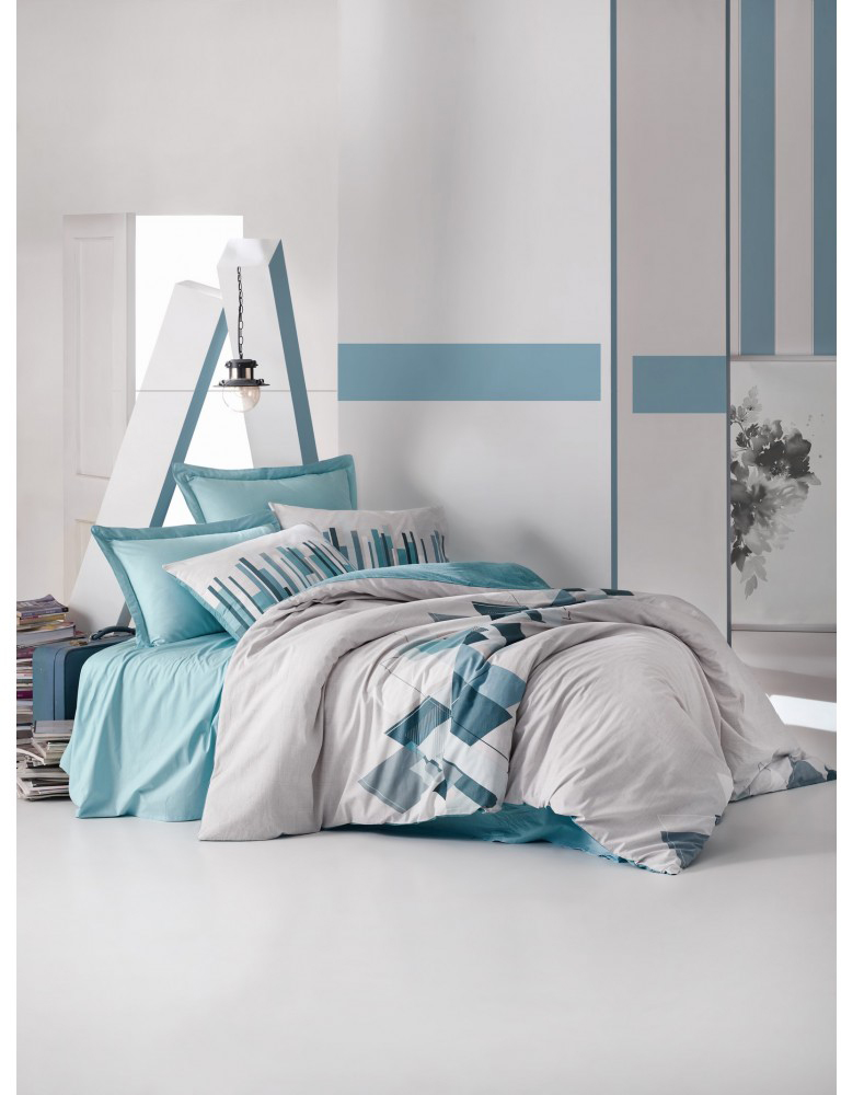 

Комплект постельного белья Cotton Box Nesto Petrol 200 x 220
