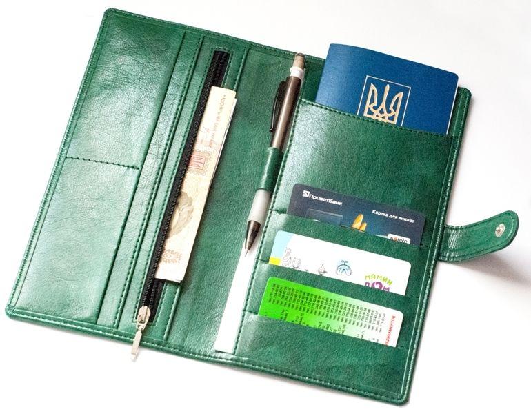

Дорожное портмоне для документов и билетов Air ORGANIZE C021-green зеленый