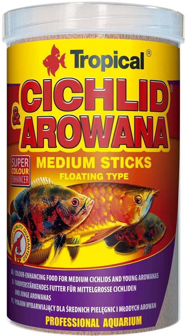 Акція на Корм Tropical Cichlid&Arowana Medium Sticks для аквариумных рыб в палочках 1 л (5900469635261) від Rozetka UA