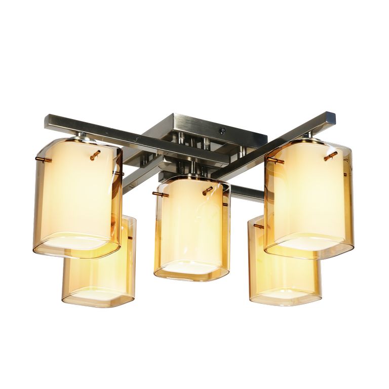 

Люстра Подвесная Хай-Тек F+Light Md 1129G-4+1C Ab+Bn