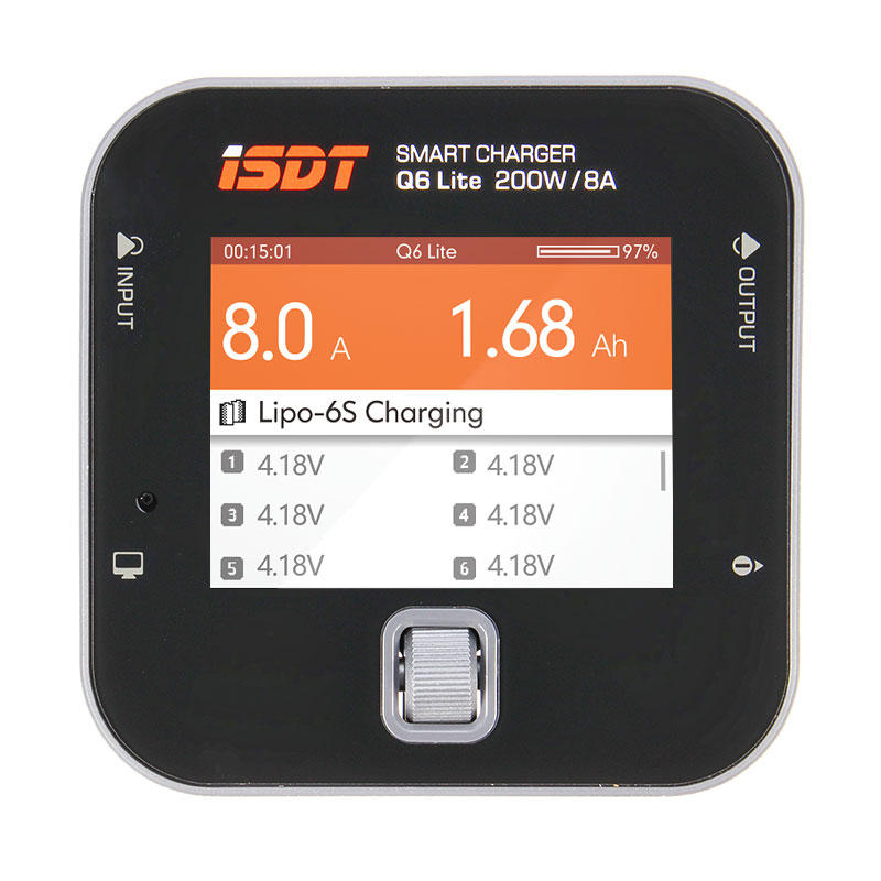 

Зарядное устройство ISDT Q6 Lite XT60 DC 7-32 В 12 A 200 Вт 1-6S (ISDT Q6 Lite)