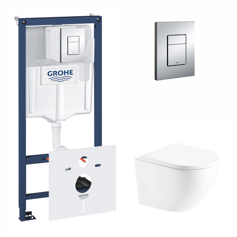 

Набор Инсталляция 5 В 1 Grohe Rapid Sl 38827000 + Унитаз С Сиденьем Qtap Robin Qt1333046Enrw