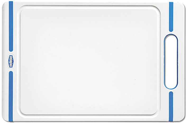 

Разделочная доска Stefanplast Italian Chef S 24x16 см бело-синяя
