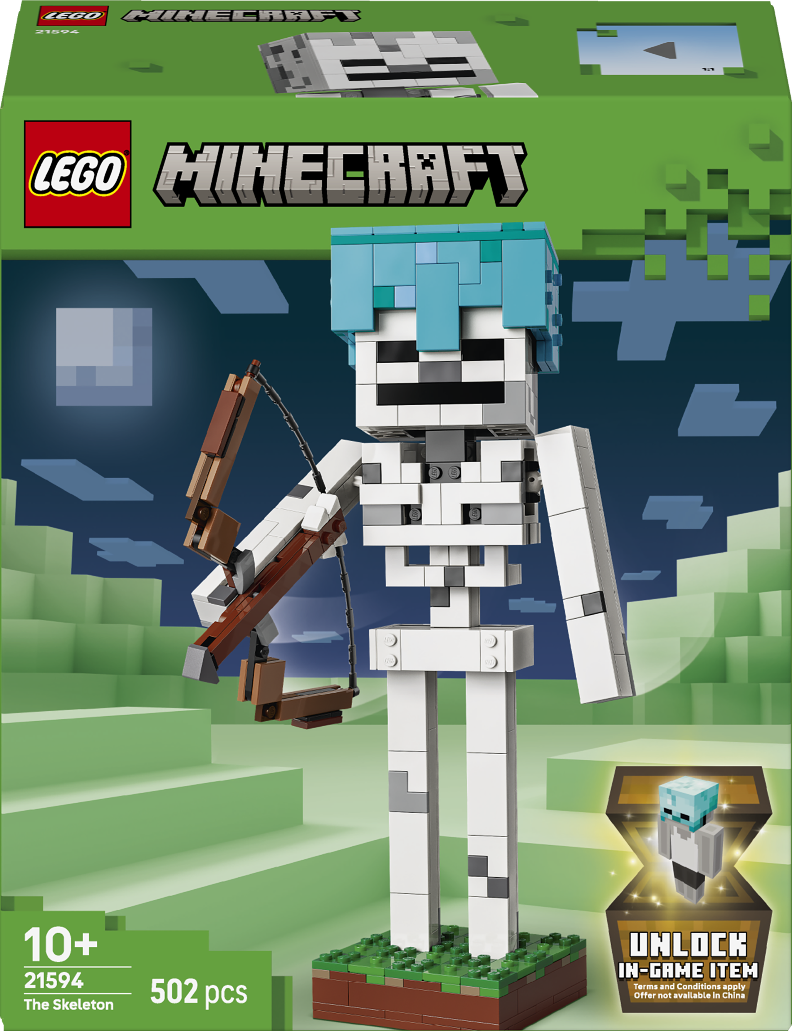 Zestaw klocków LEGO Minecraft Szkielet 502 elementy (21594)