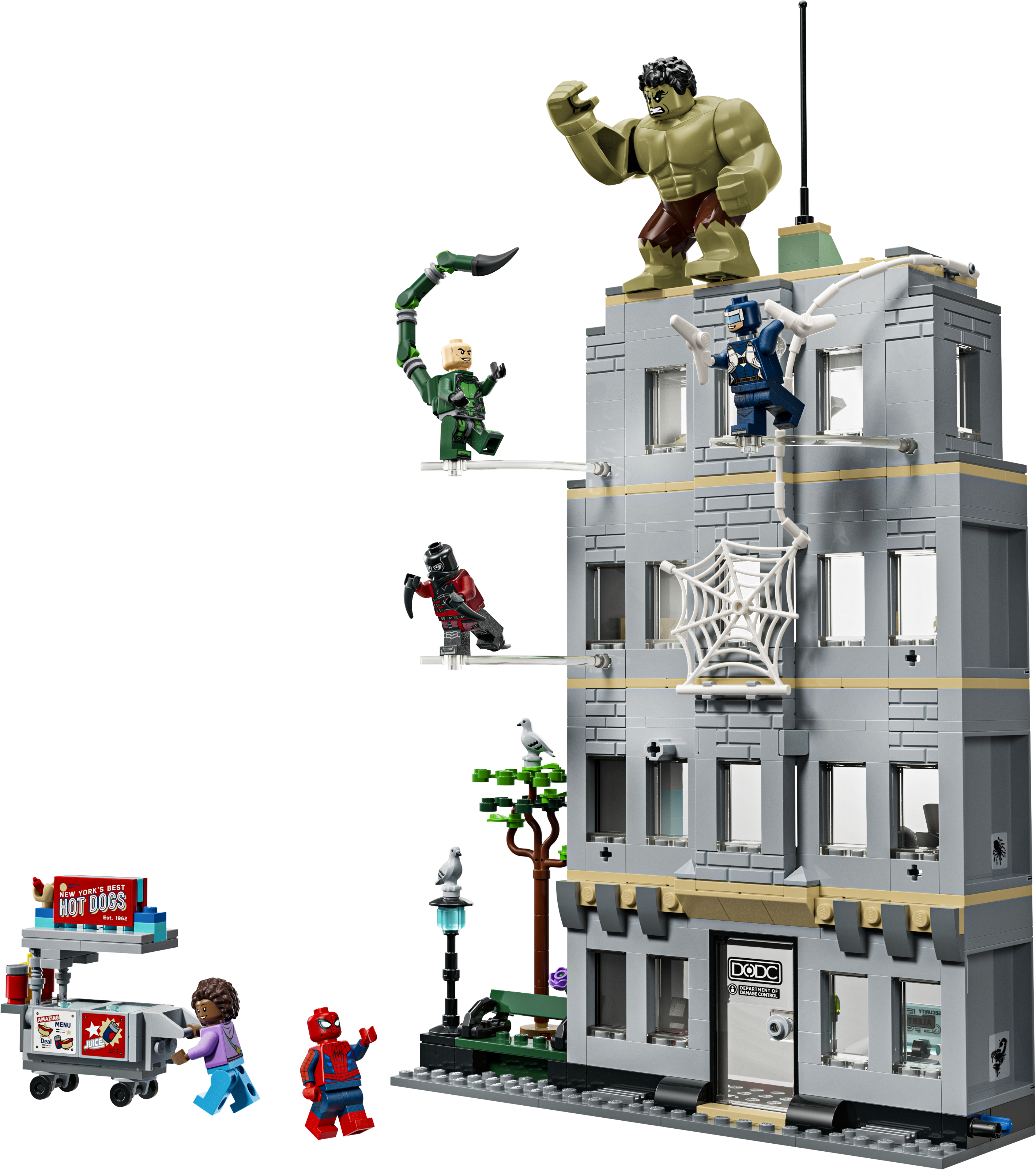 фото Блочный конструктор LEGO Super Heroes Эпическая схватка Человека-Паука против Халка (76350)