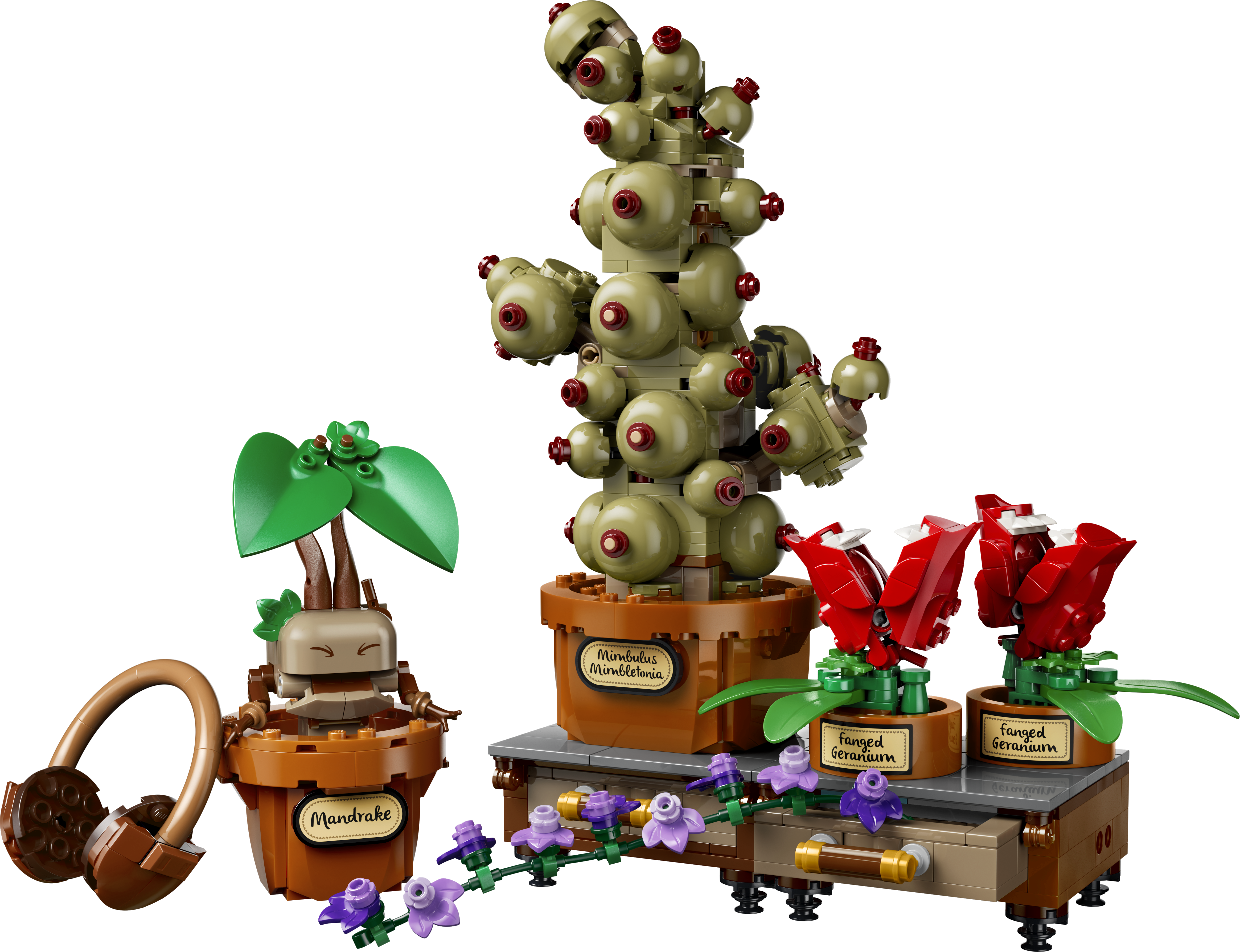 фото Блочный конструктор LEGO Harry Potter Растения с курса гербологии в Хогвартсе (76474)