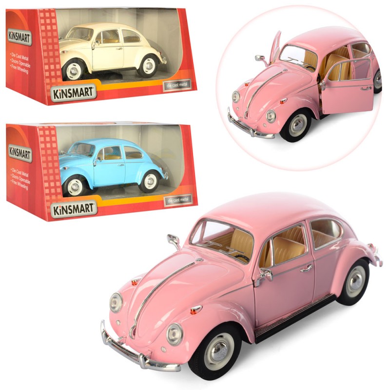 

Машинка Kinsmart металлическая "Volkswagen Classical Beetle" розовая