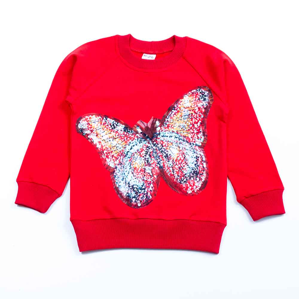 

Свитшот Бабочка Interkids 4 года 104 см Красный 3429
