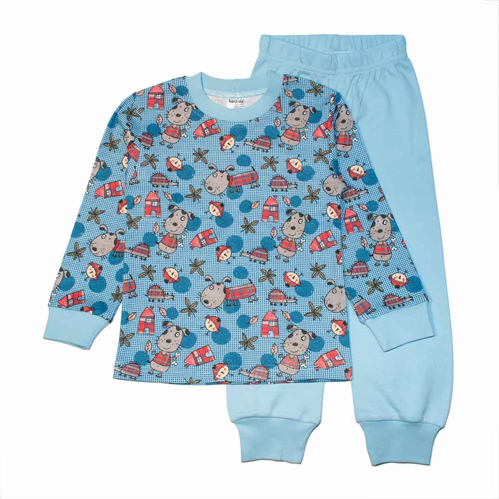 

Пижама Собачки Interkids 8 лет 128 см Бирюзовый 3491