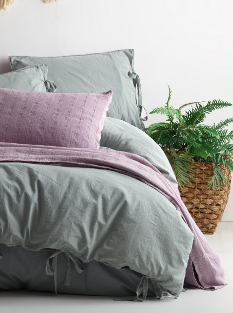 

Комплект постельного белья 200x220 LIMASSO NATURAL GREEN BAGCIK 800303 Евро