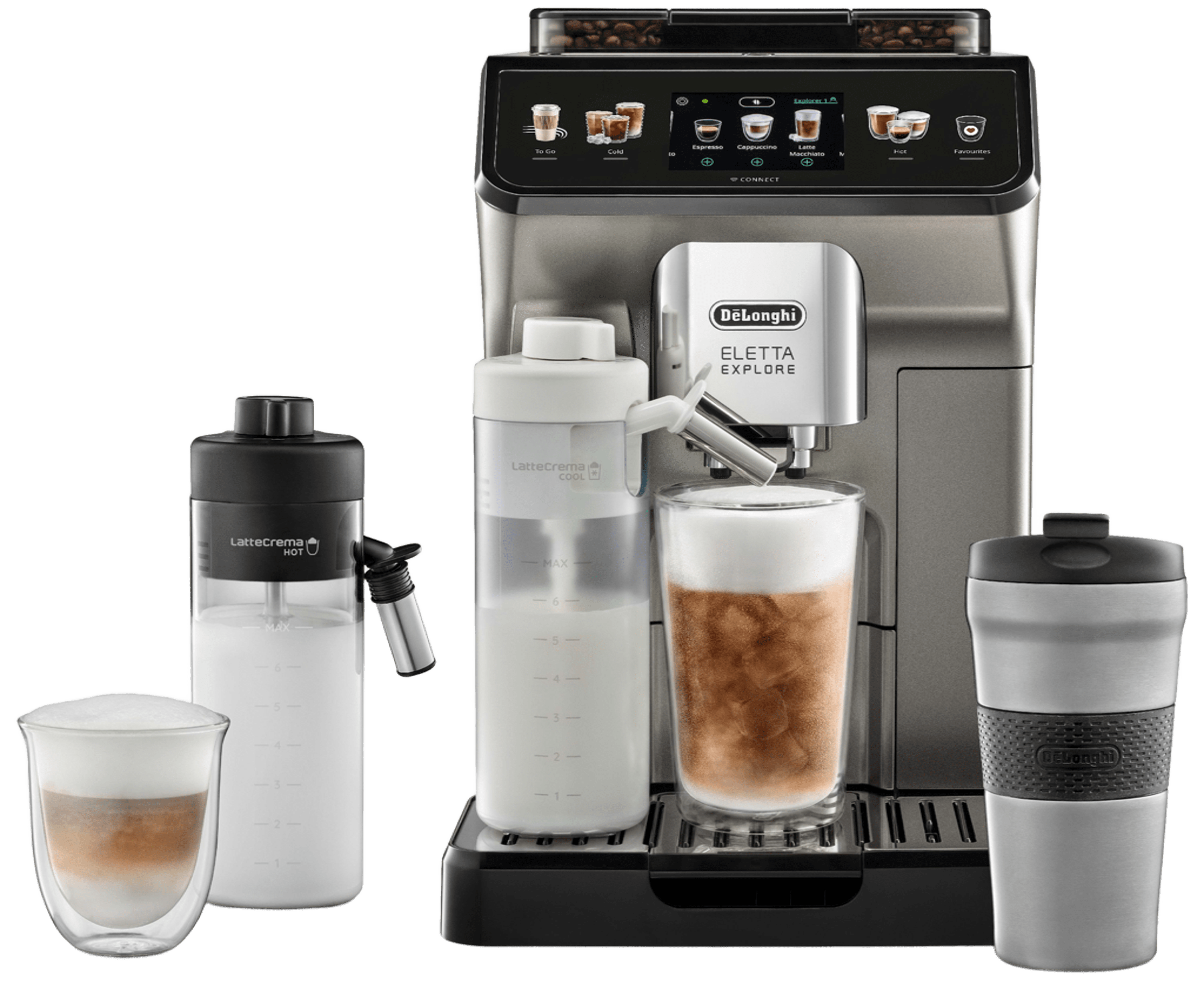 Кавомашина DELONGHI Eletta Explore ECAM450.86.T – фото, відгуки