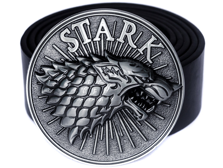

Пояс кожаный с пряжкой Stark из Игры Престолов