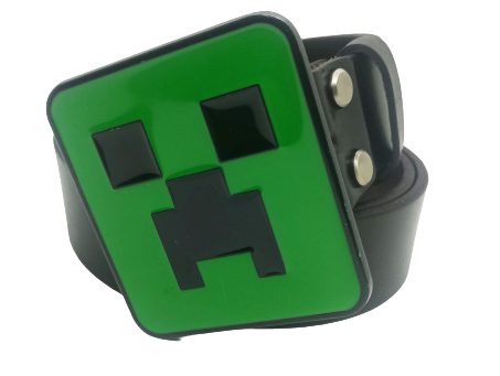 

Кожаный ремень Minecraft Creeper черный