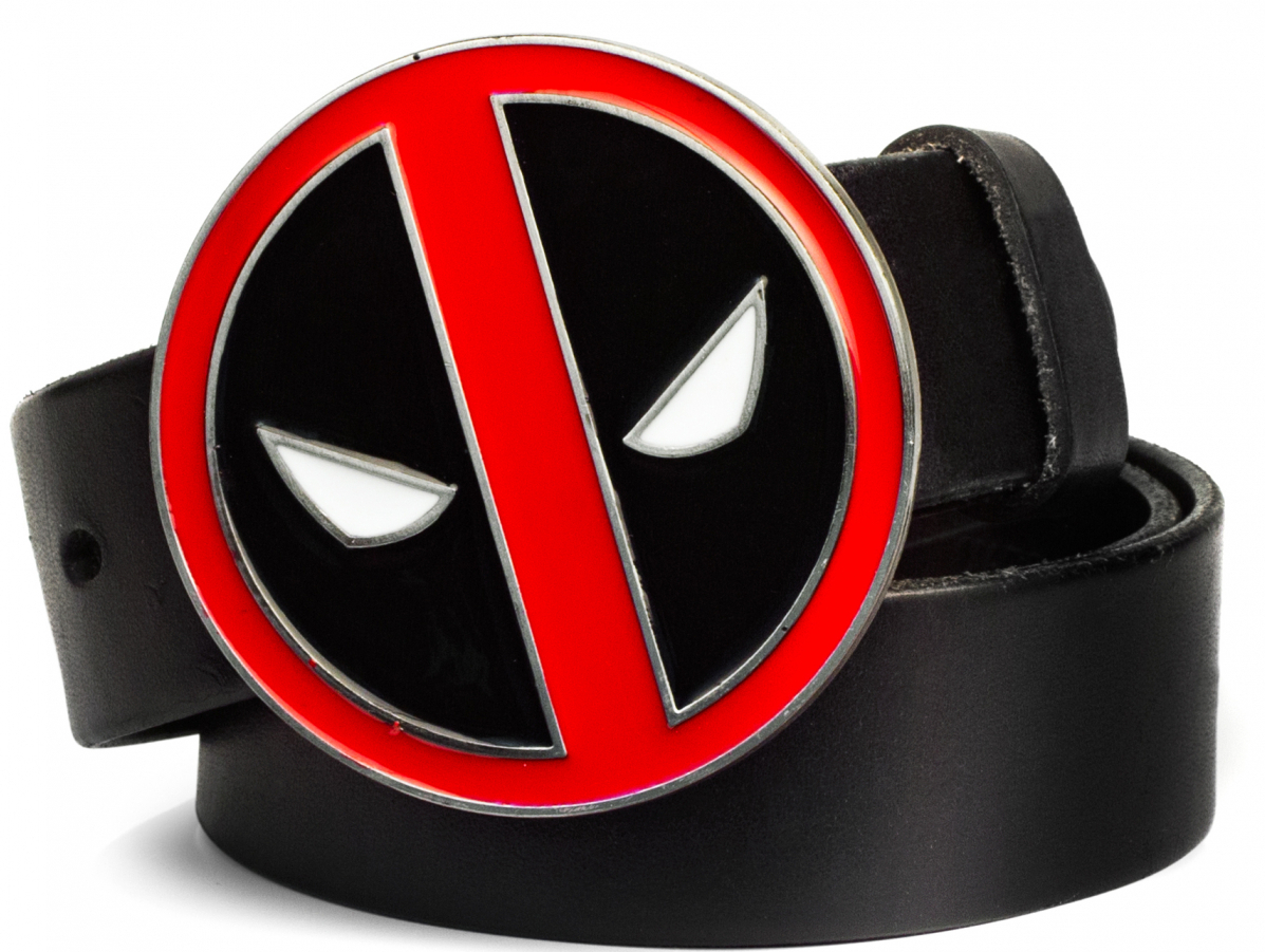 

Кожаный ремень "Deadpool" мат