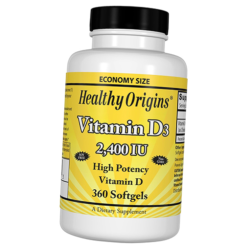 

Витамин Д3, Vitamin D3 2400, Healthy Origins 360гелкапс (36354033)