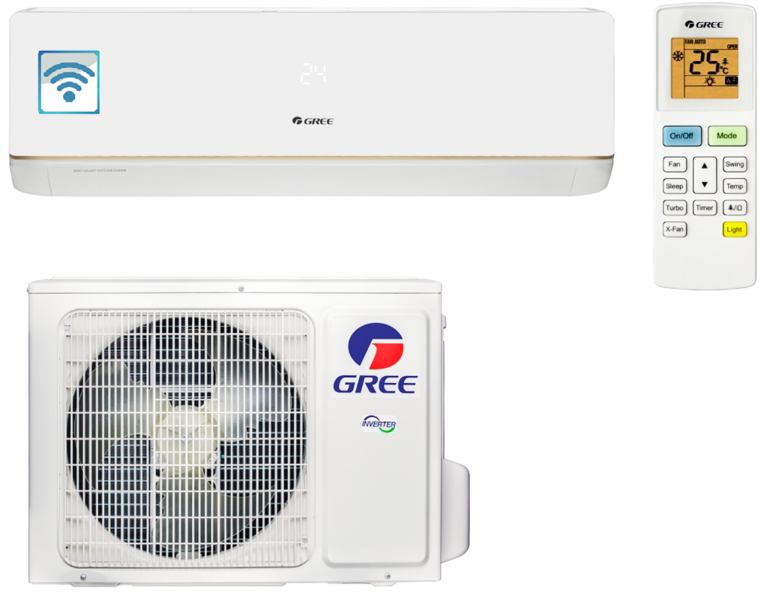 

Кондиционер GREE GWH12AAB-K3DNA5A (BORA INVERTER Wi-Fi)